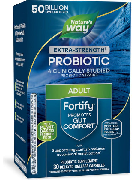 Nature's Way, Fortify® Daily Probiotic 50 Billion, 30 delayed-release capsules