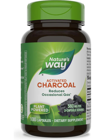 Nature's Way, Activated Charcoal, 100 capsules