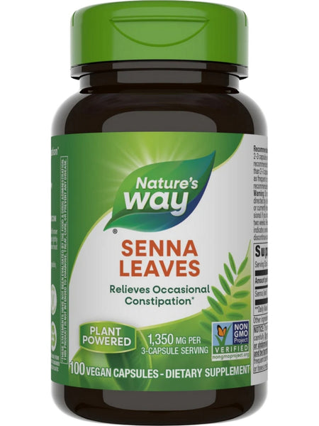 Nature's Way, Senna Leaves, 100 vegan capsules