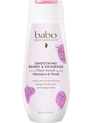 Babo Botanicals, Smooth Detangling Shampoo, Berry Primrose, 8 fl oz