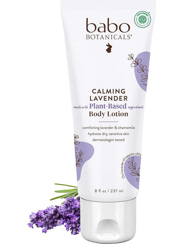 Babo Botanicals, Calming Moisturizing Lotion with Relaxing Lavender Meadowsweet, 8 fl oz