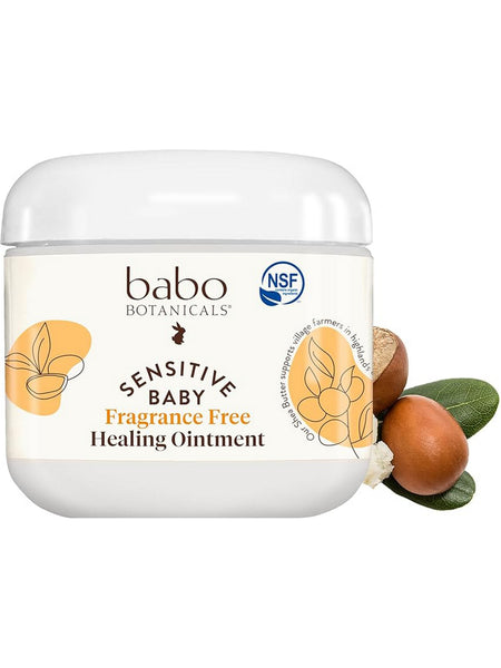 Babo Botanicals, Sensitive Baby, All Natural Healing Ointment-Fragrance Free, 4 oz