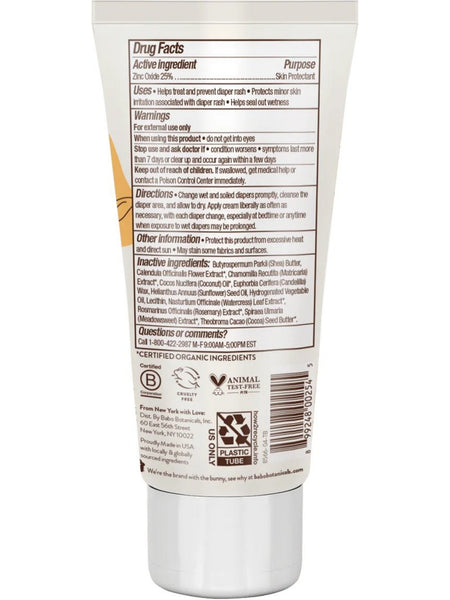 Babo Botanicals, Sensitive Baby, Zinc Diaper Cream-Fragrance Free, 3 oz