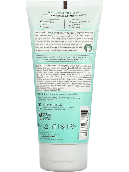 Babo Botanicals, Eucalyptus Remedy, Plant Based Conditioner, 6 fl oz