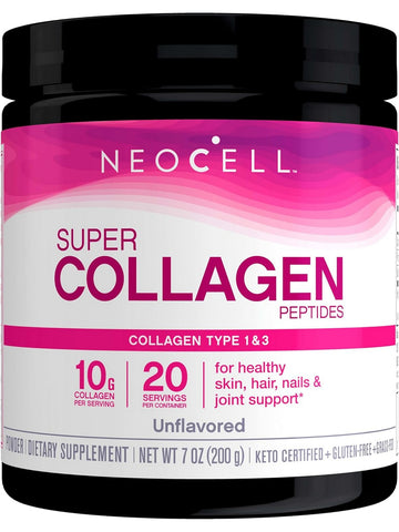 NeoCell, Super Collagen Peptides Powder, Unflavored, 7 oz