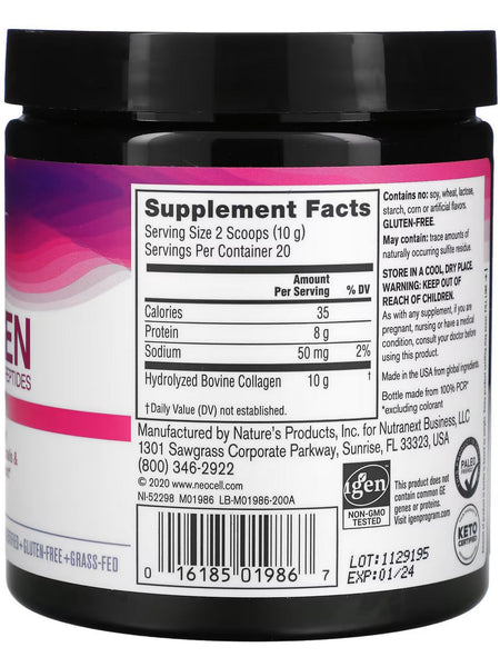 NeoCell, Super Collagen Peptides Powder, Unflavored, 7 oz