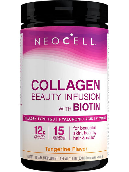 NeoCell, Collagen Beauty Infusion with Biotin, Tangerine Flavor, 11.6 oz