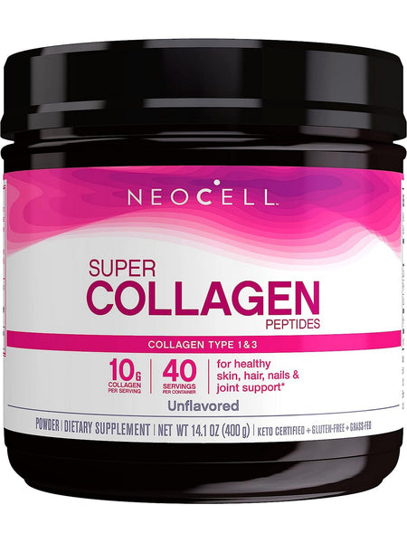 NeoCell, Super Collagen Peptides Powder, Unflavored, 14.1 oz