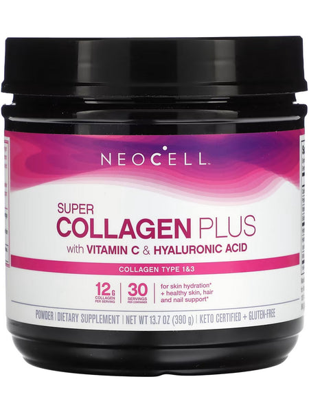 NeoCell, Super Collagen Plus with Vitamin C & Hyaluronic Acid, 13.7 oz