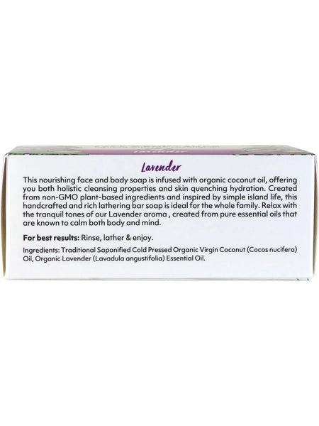 Organic Fiji, Face and Body Soap, Lavender, 7 oz