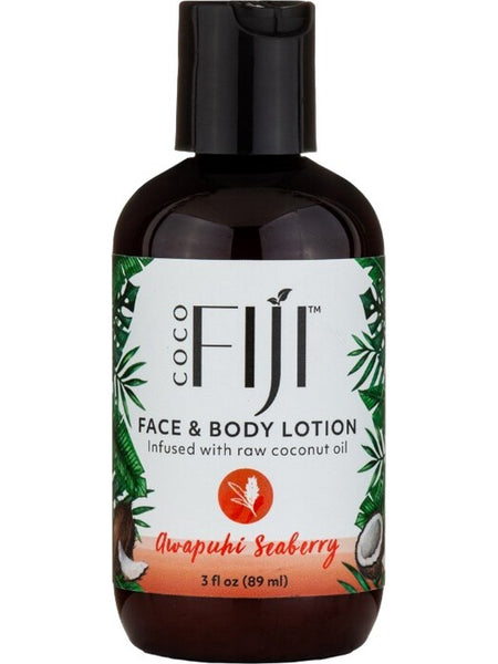 Organic Fiji, Face and Body Lotion, Awapuhi Seaberry, 3 fl oz