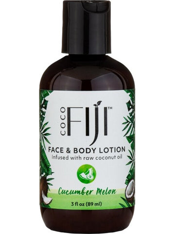 Organic Fiji, Face and Body Lotion, Cucumber Melon, 3 fl oz