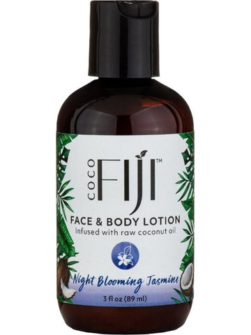 Organic Fiji, Face and Body Lotion, Night Blooming Jasmine, 3 fl oz