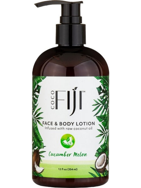 Organic Fiji, Face and Body Lotion, Cucumber Melon, 12 fl oz