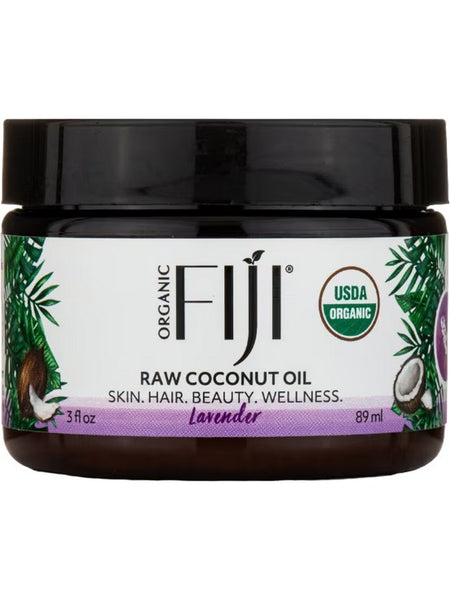 Organic Fiji, Raw Coconut Oil, Lavender, 3 fl oz