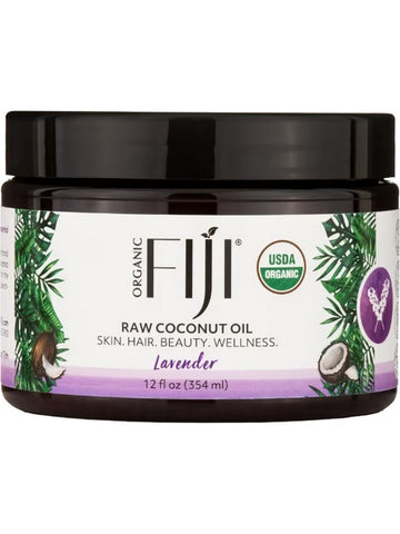 Organic Fiji, Raw Coconut Oil, Lavender, 12 fl oz