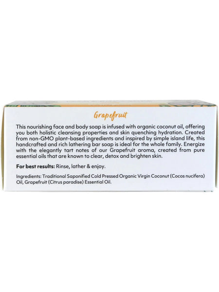 Organic Fiji, Face and Body Soap, Grapefruit, 7 oz