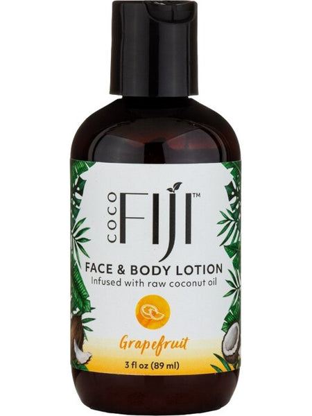 Organic Fiji, Face and Body Lotion, Grapefruit, 3 fl oz