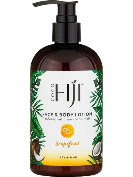 Organic Fiji, Face and Body Lotion, Grapefruit, 12 fl oz