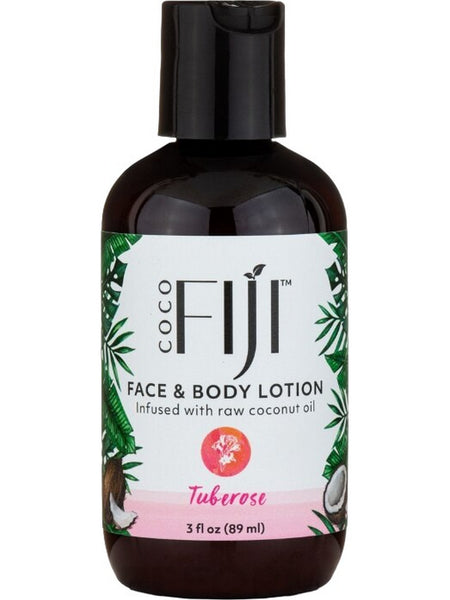 Organic Fiji, Face and Body Lotion, Tuberose, 3 fl oz