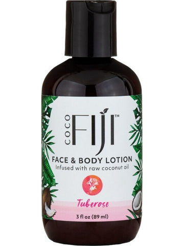 Organic Fiji, Face and Body Lotion, Tuberose, 3 fl oz