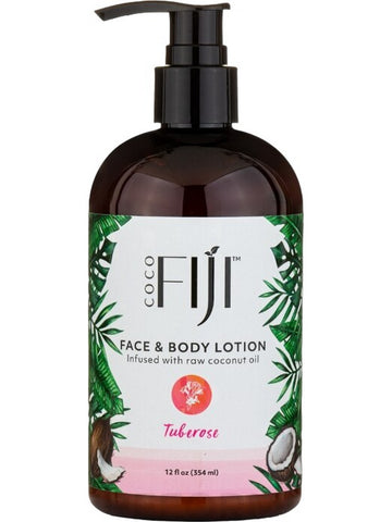 Organic Fiji, Face and Body Lotion, Tuberose, 12 fl oz