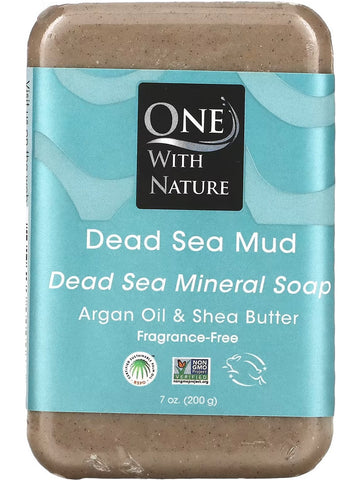 One With Nature, Dead Sea Mud Bar, 7 oz