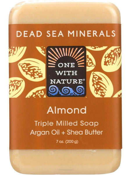 One With Nature, Almond Bar Soap, 7 oz