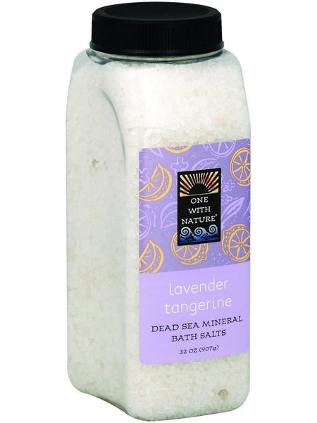 One With Nature, Bath Salts, Lavender Tangerine, 32 oz