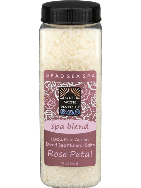 One With Nature, Bath Salts, Rose Petal, 32 oz