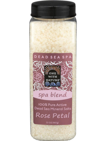 One With Nature, Bath Salts, Rose Petal, 32 oz