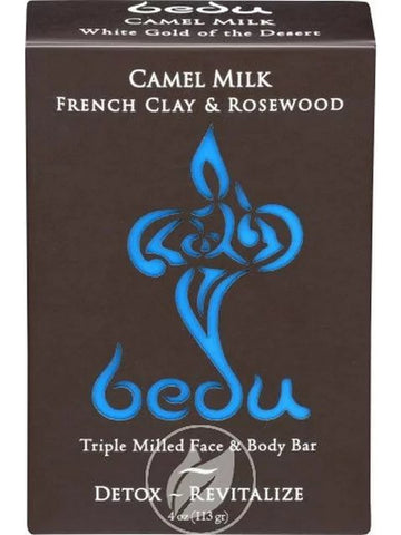 One With Nature, Camel Milk French Clay & Rosewood Bar Soap, 4 oz