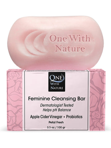 One With Nature, Feminine Cleansing Bar, Petal Fresh, 3.5 oz