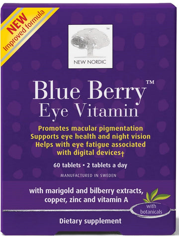 New Nordic, Blue Berry Strong to Strengthen the Vision, 60 Tablets