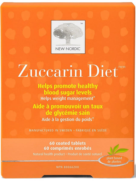 New Nordic, Zuccarin Diet with Mulberry Leaf Extract, 60 Coated Tablets