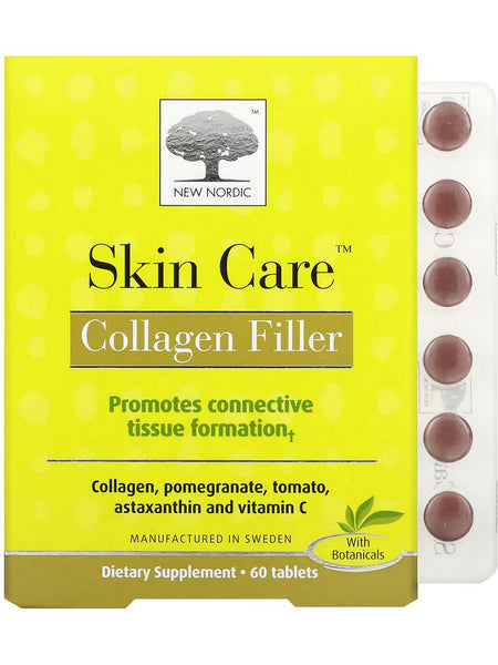 New Nordic, Skin Care Collagen Filler, 60 Tablets