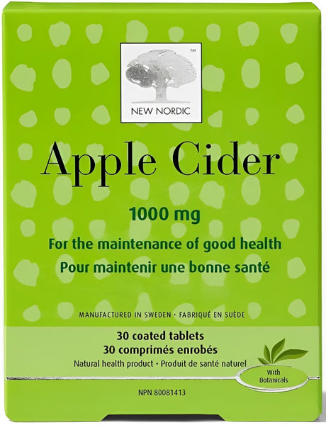 New Nordic, Apple Cider, 30 Coated Tablets