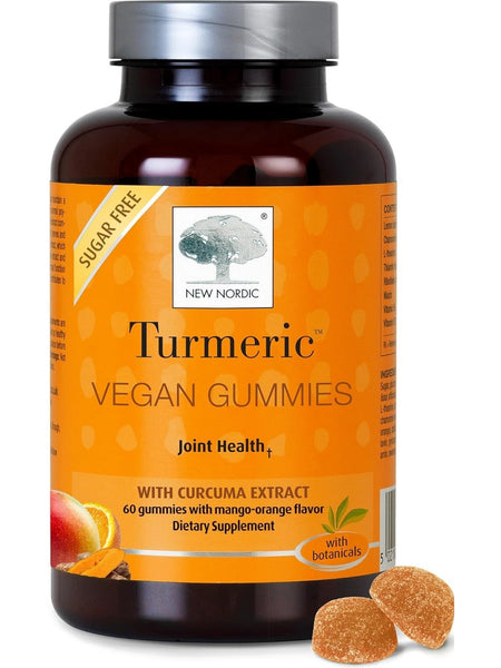 New Nordic, Turmeric Vegan Gummies, 60 Gummies