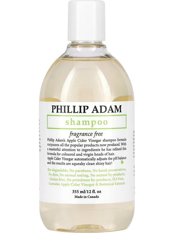 Phillip Adam, Shampoo, Fragrance Free, 12 fl oz