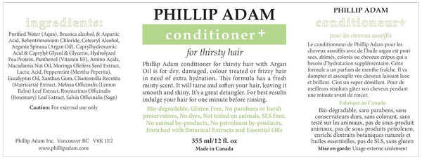 Phillip Adam, Conditioner + for Thirsty Hair, 12 fl oz