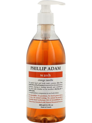 Phillip Adam, Wash, Orange Vanilla, 13.5 fl oz