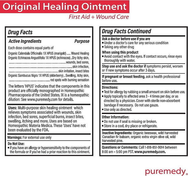 Puremedy, Original Healing Ointment, 1 oz