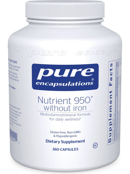 Pure Encapsulations, Nutrient 950 w/o Iron, 360 vcaps