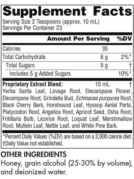 Planetary Herbals, Dr. Tierra's Wild Cherry Bark Syrup, 8 fl oz