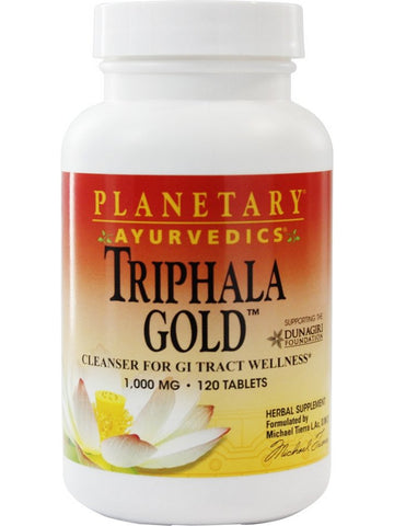 Planetary Ayurvedics, Triphala Gold 1000 mg, 120 Tablets