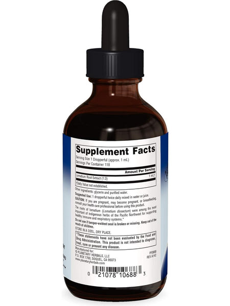 Planetary Herbals, Lomatium Glycerite, Full Spectrum, 4 fl oz