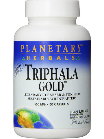 Planetary Herbals, Triphala Gold® 550 mg, 60 Capsules