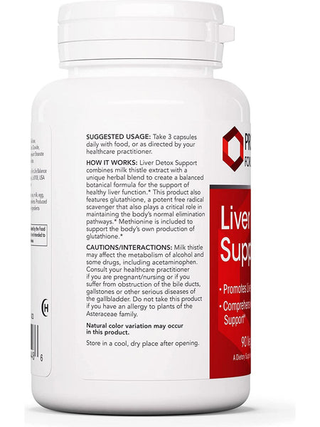 Protocol For Life Balance, Liver Detox Support, 90 Veg Capsules