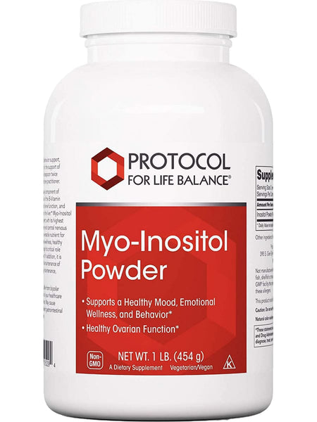 Protocol For Life Balance, Myo-Inositol Powder, 1 lb (454 g)