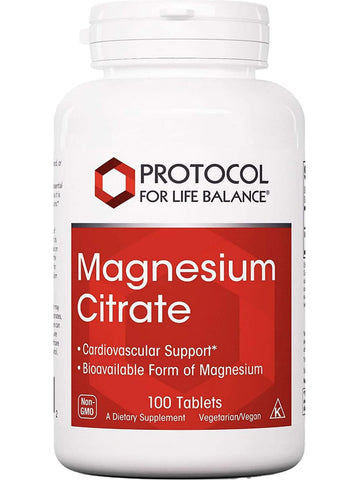 Protocol For Life Balance, Magnesium Citrate, 100 Tablets